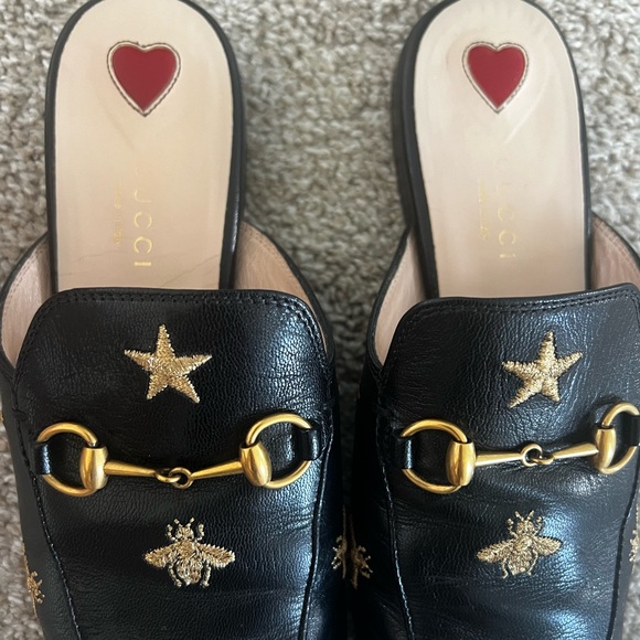 Gucci embroidered bee horsebit princetown slipper - Picture 3 of 7